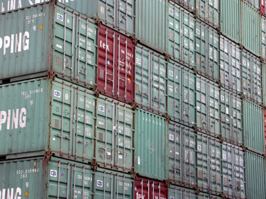 Containers zone portuaire